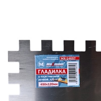 гладилка зубчатая с пластиковой ручкой 450 мм×120 мм, "maximum" mx 14657 (3514) оптом